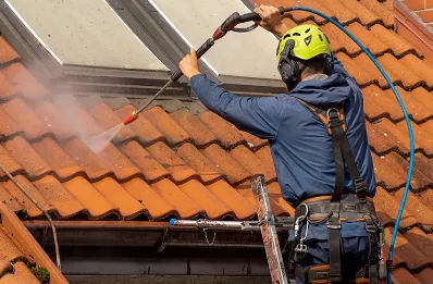 Démoussage et hydrofuge de toiture à Soulignonne